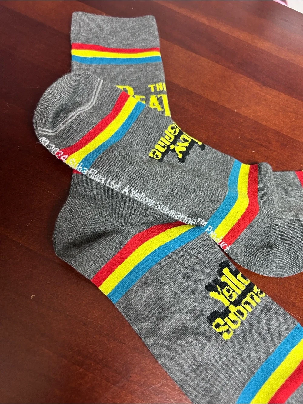 The Beatles Yellow Submarine‎ Crew Socks NWOT